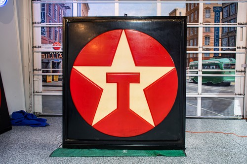 Double sided lighted texaco - lighted,