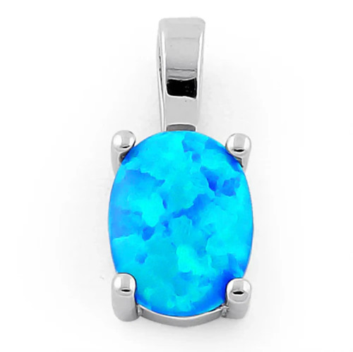 Oval shape black - opal, pendant