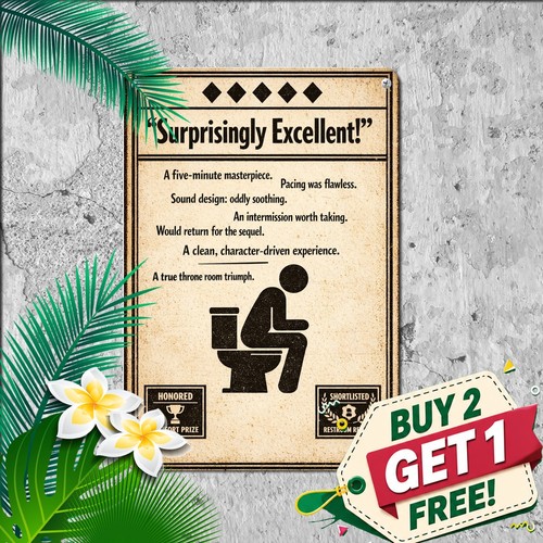 Restroom toilet humor sign - toilet,