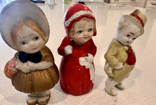 Antique german girl boy - 3”, &