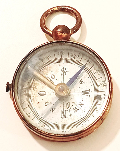 Antique brass pocket - antique,