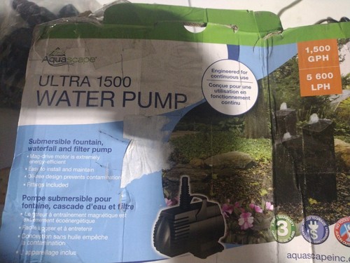 Aquascape ultra 1500 gph - gph, water