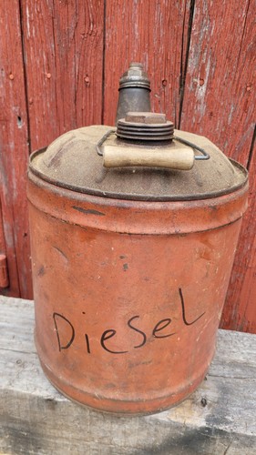 Vintage metal gallon gas - vintage,