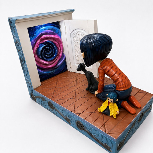 Coraline secret door statue - coraline,