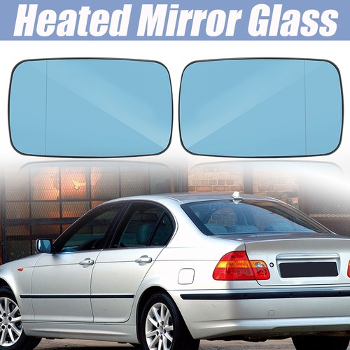 Pair side mirror - glass, heated