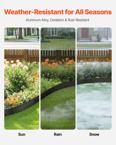 Metal landscape edging - metal, 8packs