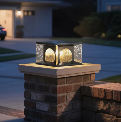 Solar pillar light outdoor - light,