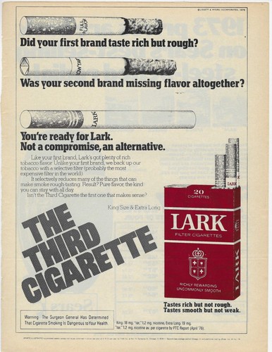 The third cigarette - cigarette, lark