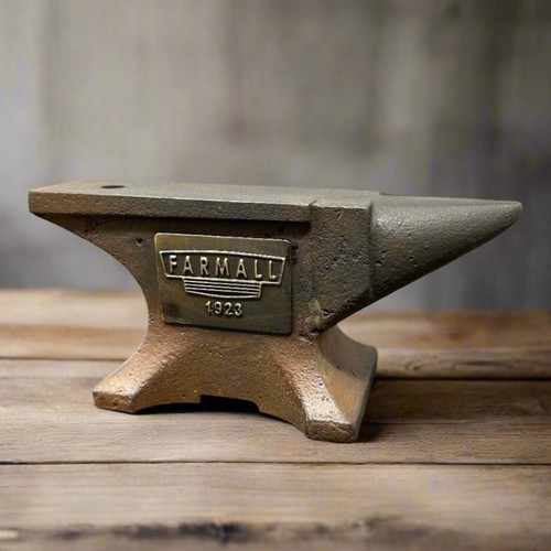 Farmall cast iron anvil - cast, with