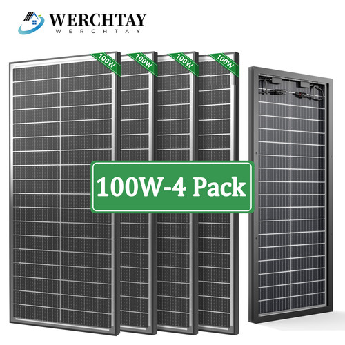 4pack 100 watt bifacial - 4pack, (400w)