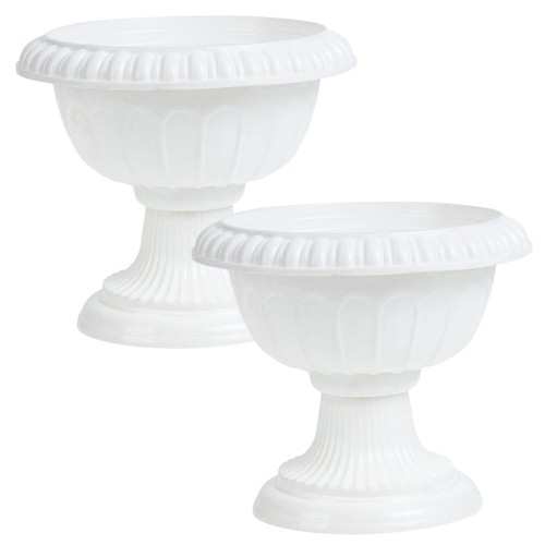 2pcs plastic flower - flower, pot