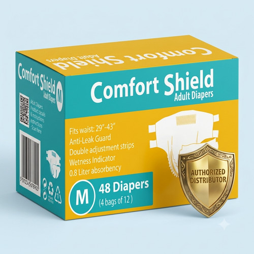 Medium adult diapers briefs - adult,