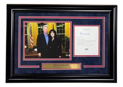 Bill clinton signed blue - bill,