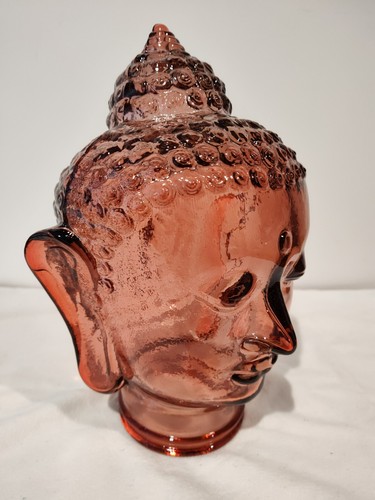 Glass buddha head - glass, soft