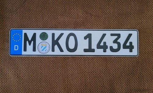Real german license plate - real,
