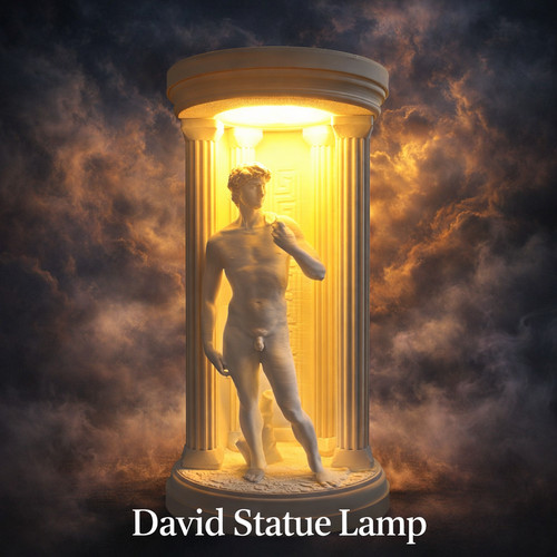 David statue lamp - led, usb
