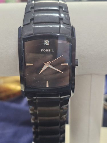 Fossil quartz men watch - quartz,