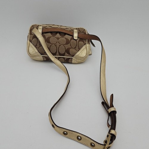 Coach brown gold signature - brown,