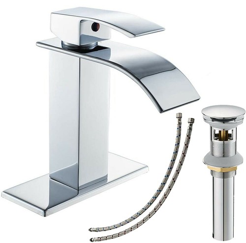 Waterfall bathroom sink - waterfall, faucet