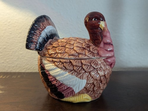 Vintage turkey shaped ceramic - turkey-shaped,
