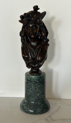 Vintage bronze bust a - vintage, of