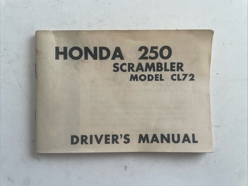 Honda model cl72 250 - model,