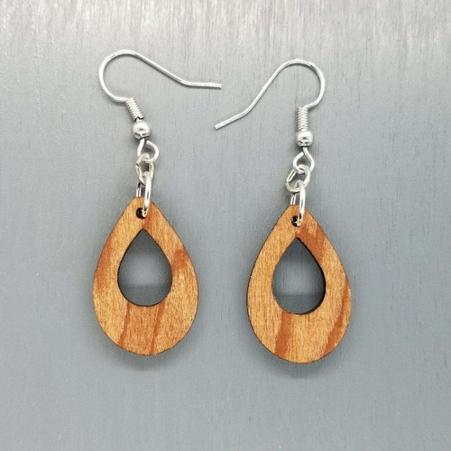Redwood earrings cutout - redwood,