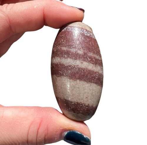 Shiva lingam tumbled - tumbled, stone