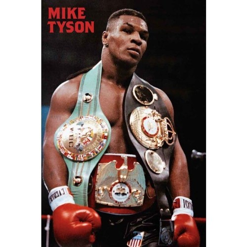 Mike tyson belts poster - mike,