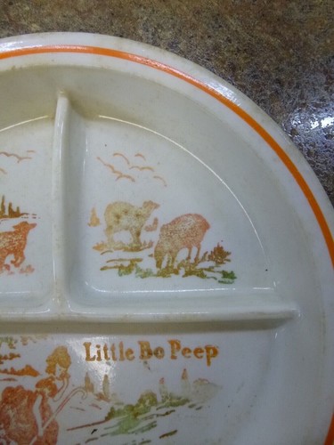 Antique divided baby - , plate
