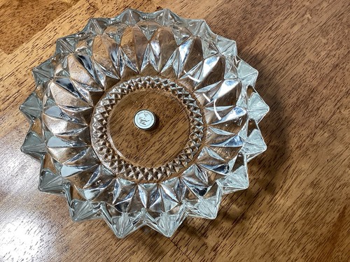 Vintage round cut crystal - vintage,