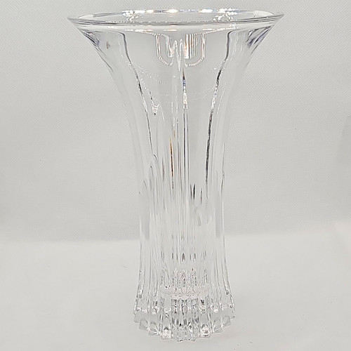 Clear glass flared trumpet - clear,