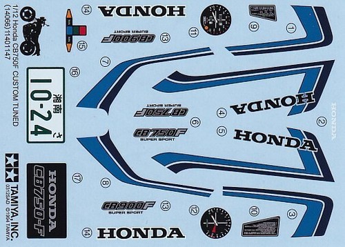Tamiya decals honda - tamiya,