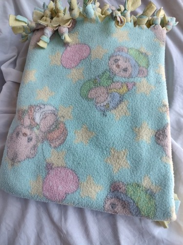 Fleece baby blanket aqua - fleece,