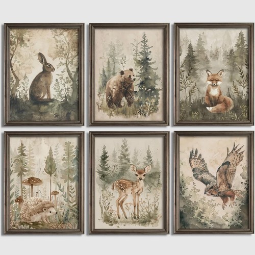 Woodland animal wall - wall, art
