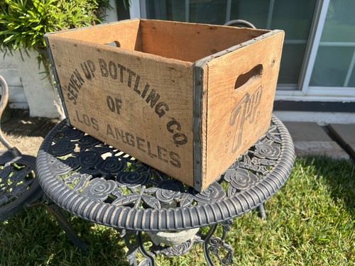 Vintage wooden soda crate - soda,