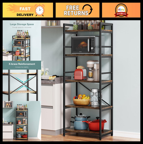 Tier kitchen bakers rack - 5-tier,