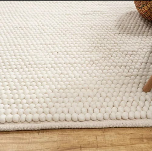 Handwoven ivory off - handwoven, white