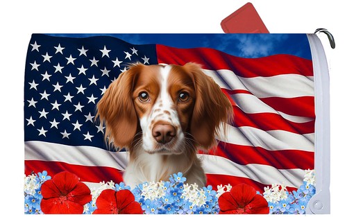 Brittany spaniel patriotic - brittany,