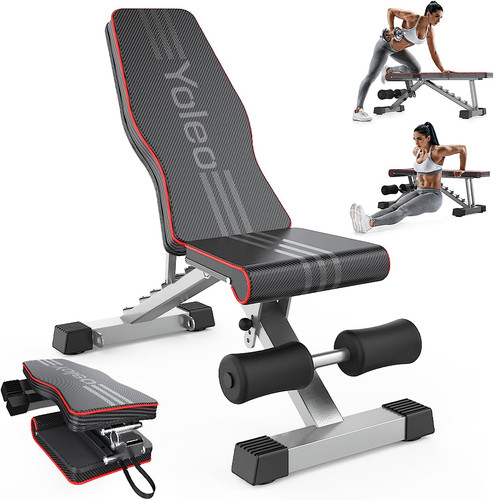 Yoleo adjustable weight bench - weight,