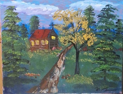 Little church acrylic - little,
