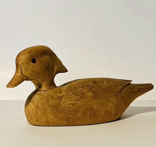 Vintage wood duck - decoy, hand