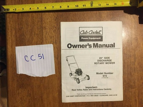 Cub cadet side discharge - cadet,