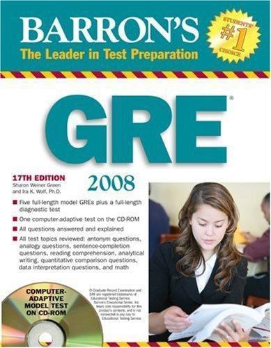 Barron gre graduate record - gre:,