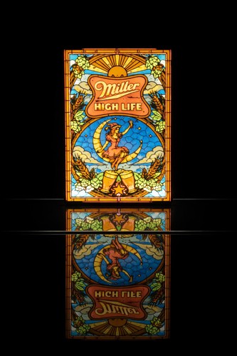 Miller high life - high, stained