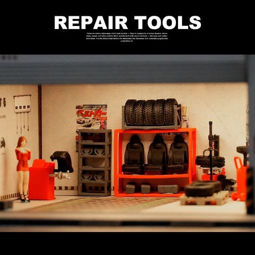 Diorama repair model set - model,