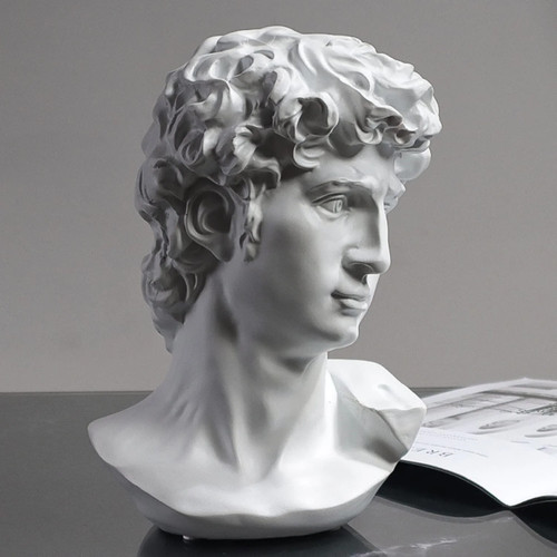 David statue greek bust head - greek, bust,head