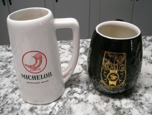 Old michelob beer steins - old,