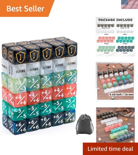 Pieces mtg dice set with - dice,
