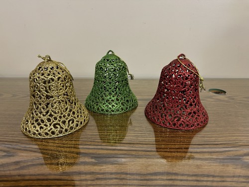 Lot large painted bells - 3,